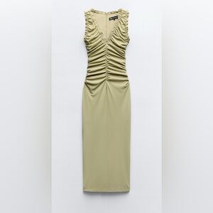 Zara Midi Dress with Ruffles